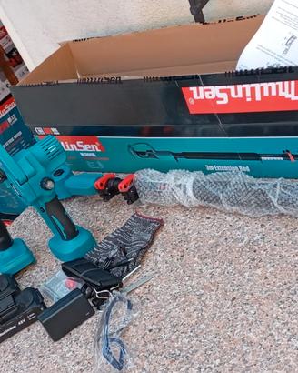 kit potatura forbici e motosega con asta telescop