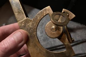 Sestante nautico in ottone