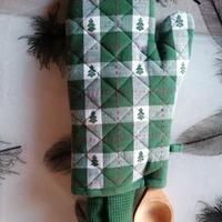 Guanto cucina+canavaccio+mestolo natalizio Kasanov