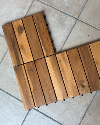 Piastrelle in legno Acacia
