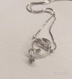 Collana girocollo argento 835:gioiello vintage