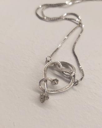 Collana girocollo argento 835:gioiello vintage