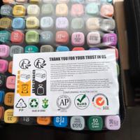 80 Colori Pennarelli Punta Marcatore