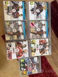 Lotto giochi PS3 pes+fifa