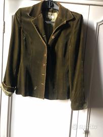 Giacca velluto verde oliva