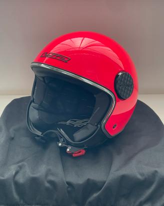 Casco LS2 rosa fluo