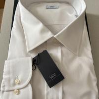 Camicia uomo manica lunga bianca  - Tg 53