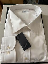 Camicia uomo manica lunga bianca  - Tg 53