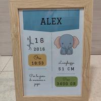 quadretto nascita  bambini neonati