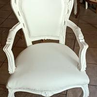Sedie barocco bianco