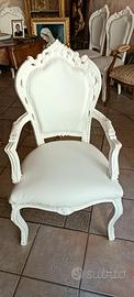 Sedie barocco bianco