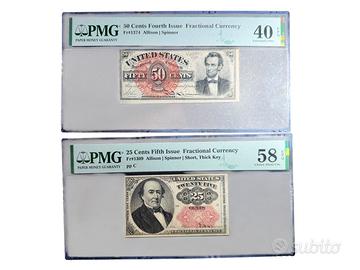 Lotto Fractional Currency USA PMG