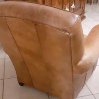 Poltrona londinese vera pelle