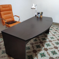 Scrivania in legno - wengè - L 180 x H 73 x P 90