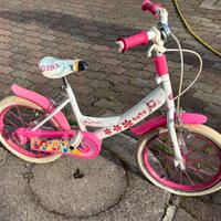 Bici per bambina 5/6 anni ruote 16’