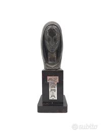 Scultura Busto Madonna Metallo A. Pannunzio XX Sec