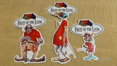 Adesivi Fruit Of The Loom anni 80 