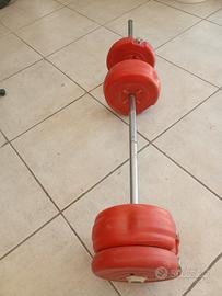 attrezzo per pesi compresi,
