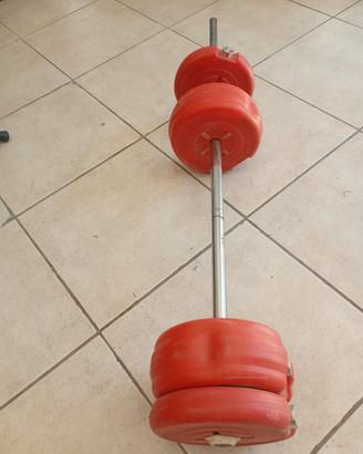 attrezzo per pesi compresi,