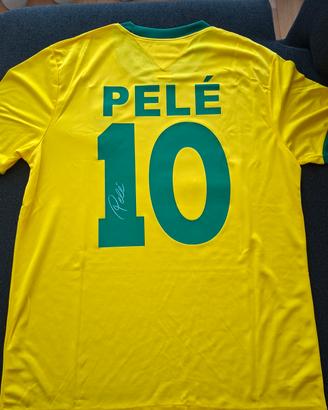 Maglia Pelé autografata a mano con COA Icons