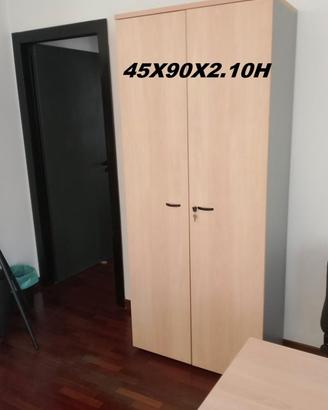 mobile archivio armadio multiuso a due ante