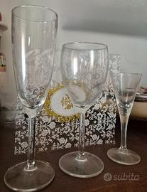 Servizio calici da vino