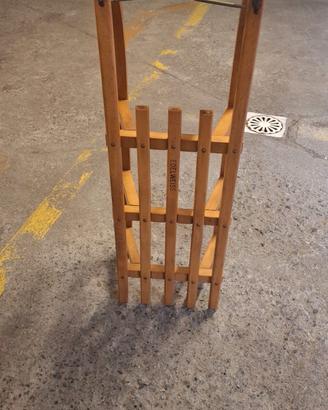 Slittino in legno vintage Edelweiss-Slitta d'epoca