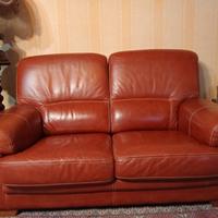 Divano due posti in pelle