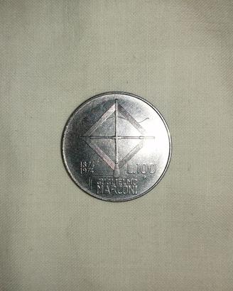 100 Lire Repubblica Italiana Guglielmo Marconi – 1