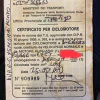 Documentazione piaggio ciao