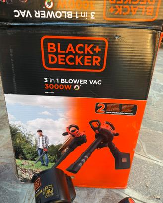 Soffia aspira e trita foglie da giardino Black & D