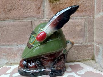 Bottiglia Ceramica Smaltato Vintage Scarpone 