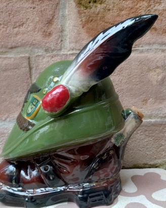 Bottiglia Ceramica Smaltato Vintage Scarpone 