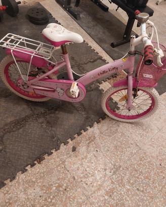 bicicletta bambina misura 16 hallo kitty con 