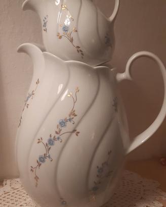 Teiera e bricco latte porcellana Bavaria