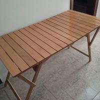 tavolino pieghevole 138*70*75 h cm
