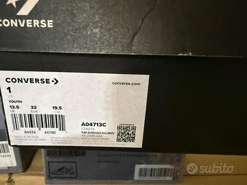 Sneakers converse taglia 32 bambina