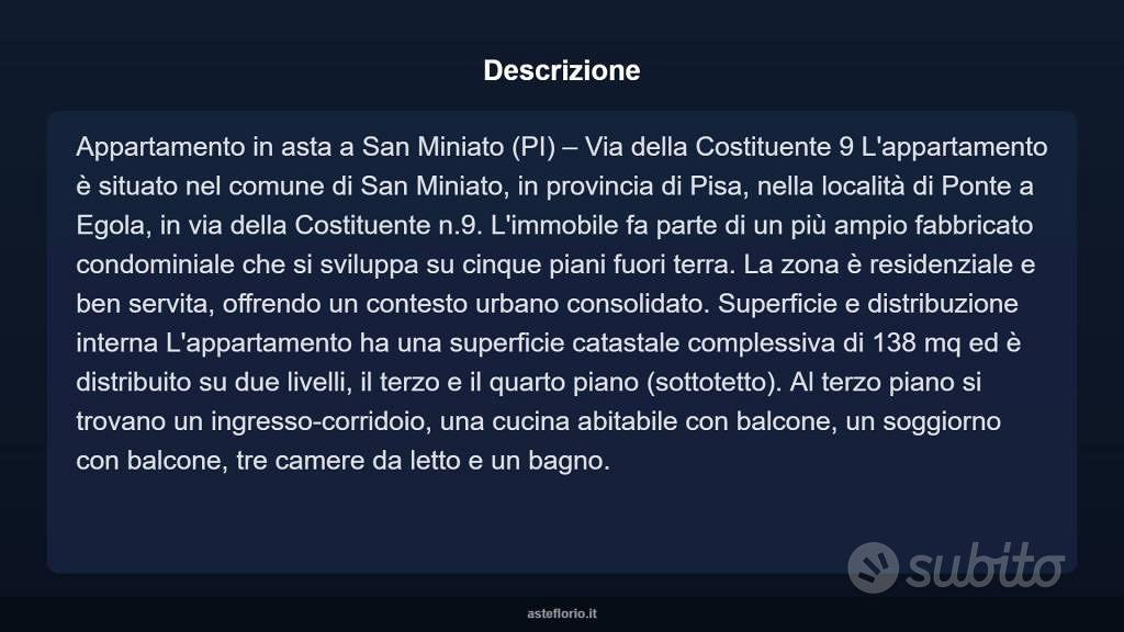 Appartamento – San Miniato, Ponte a Egola - Vista 3