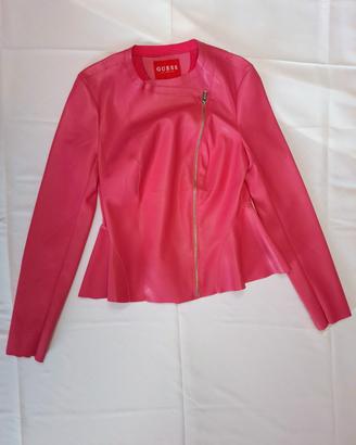 Giacca Guess in ecopelle fucsia/rosa - Tg. 36 (S)