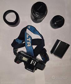MACCHINA FOTOGRAFICA MINOLTA AF 5000 + accessori