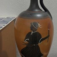 Anfora con divinità greche-Vaso con decorazioni