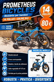 PROMETHEUS BICICLETTA 14 POLLICI