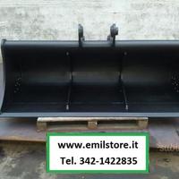 Benna pulizia fossi 1 metro perno 30 mm