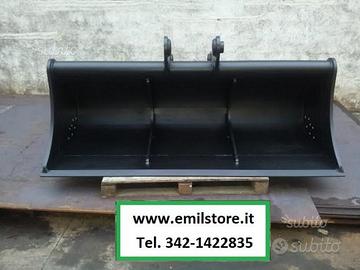 Benna pulizia fossi 1 metro perno 30 mm