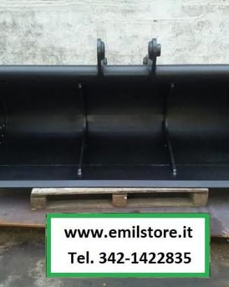 Benna pulizia fossi 1 metro perno 30 mm