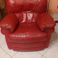 poltrona in pelle