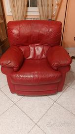poltrona in pelle