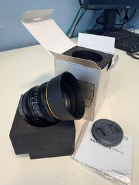 KamLan FS 50 mm f 1,1  FE Attacco Sony APS- C
