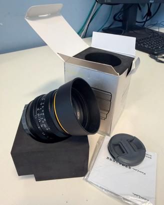 KamLan FS 50 mm f 1,1  FE Attacco Sony APS- C