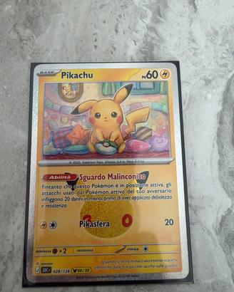 Carta Pokémon Pikachu 028/128 -30°Anniversario 